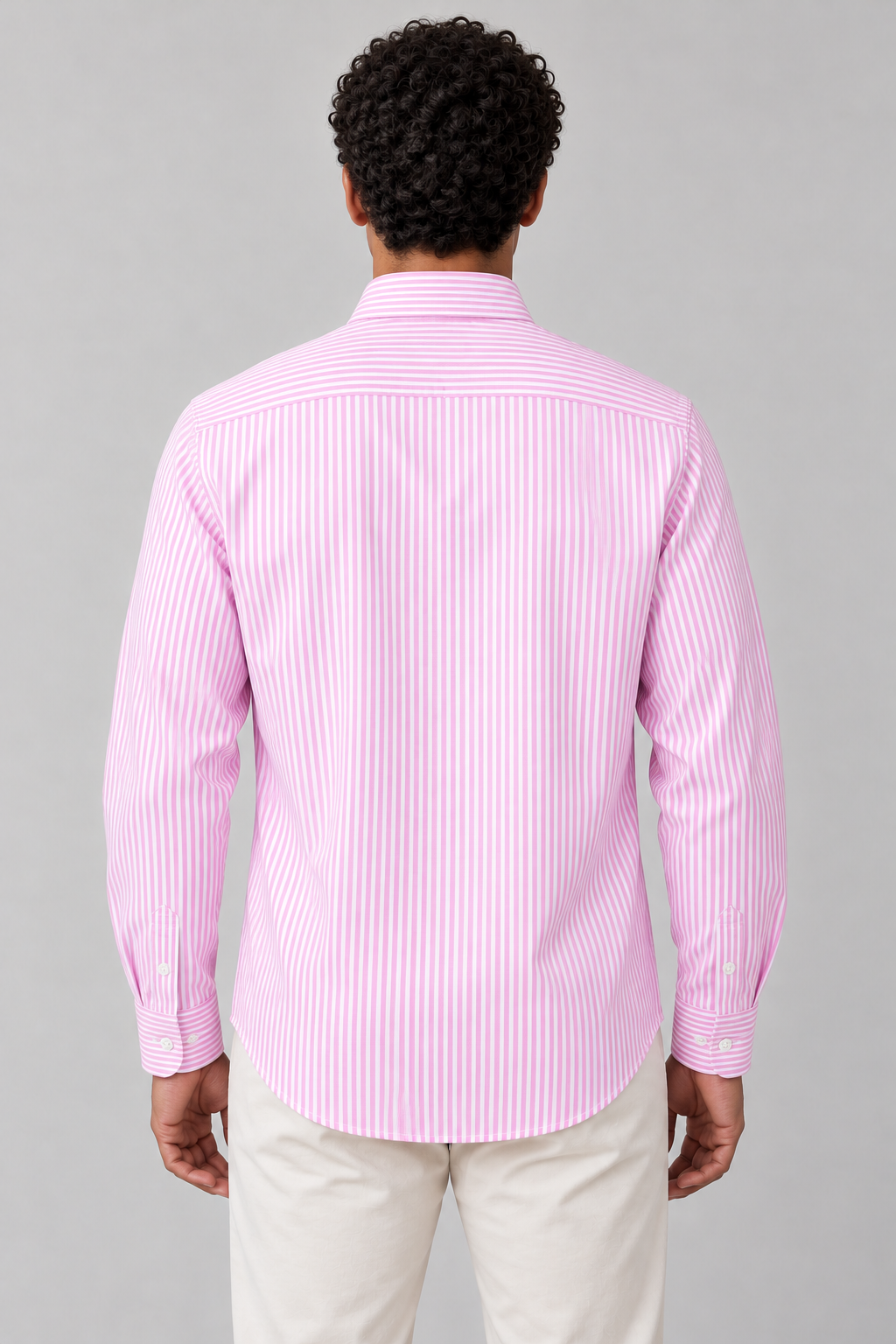 Camisa de Rayas Rosas Algodón LaPanda