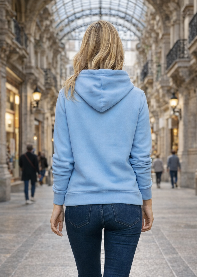 Sudadera "LaPanda Signature" azul celeste