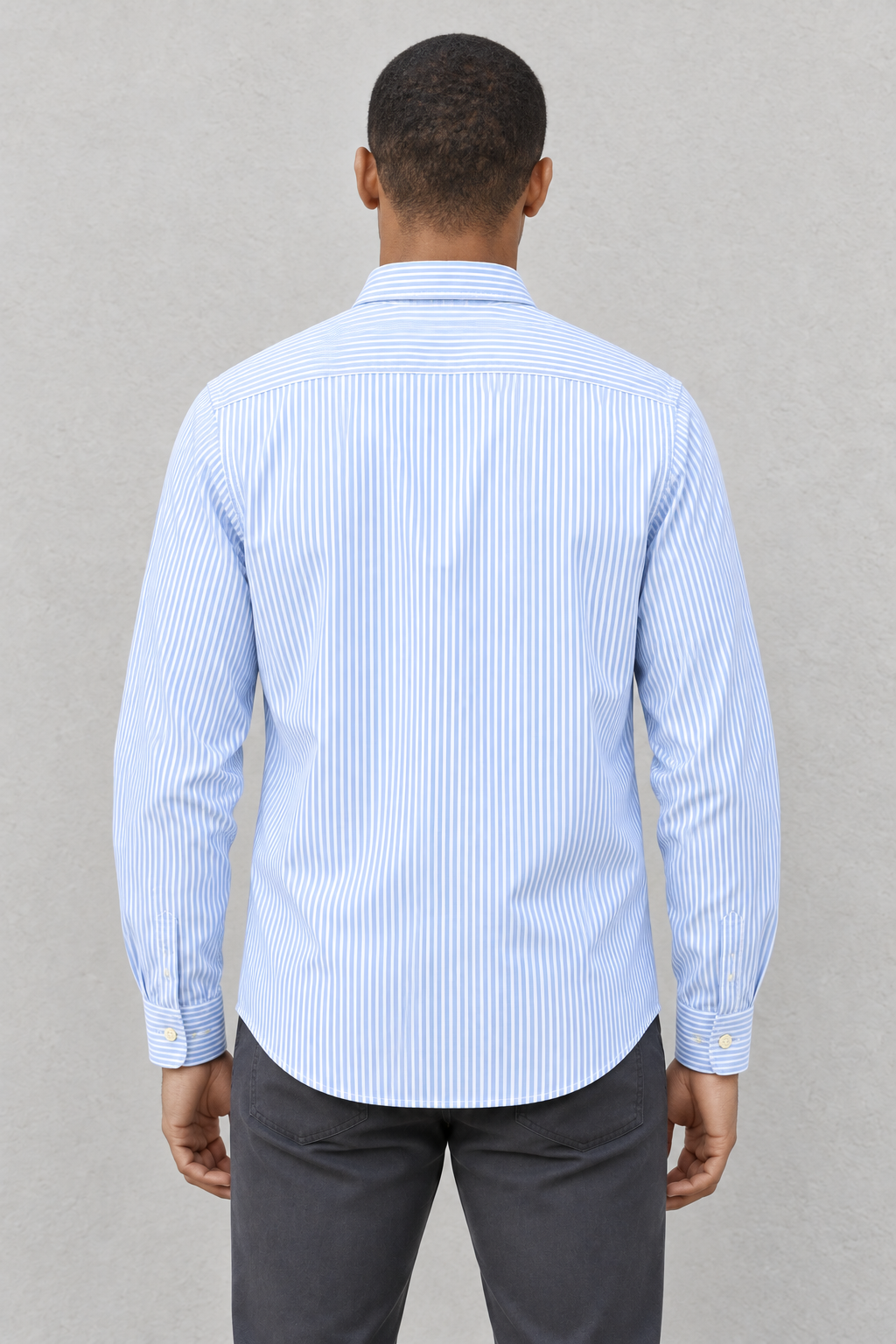 Camisa de Rayas Azules Algodón LaPanda