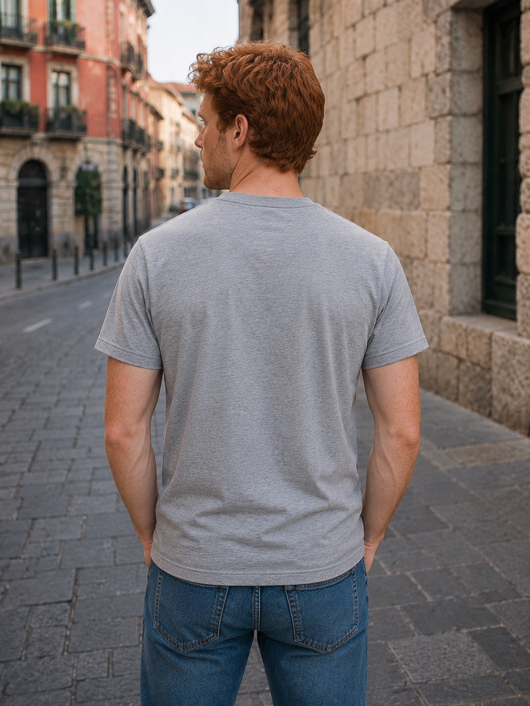 Camiseta "BasicPanda" Gris