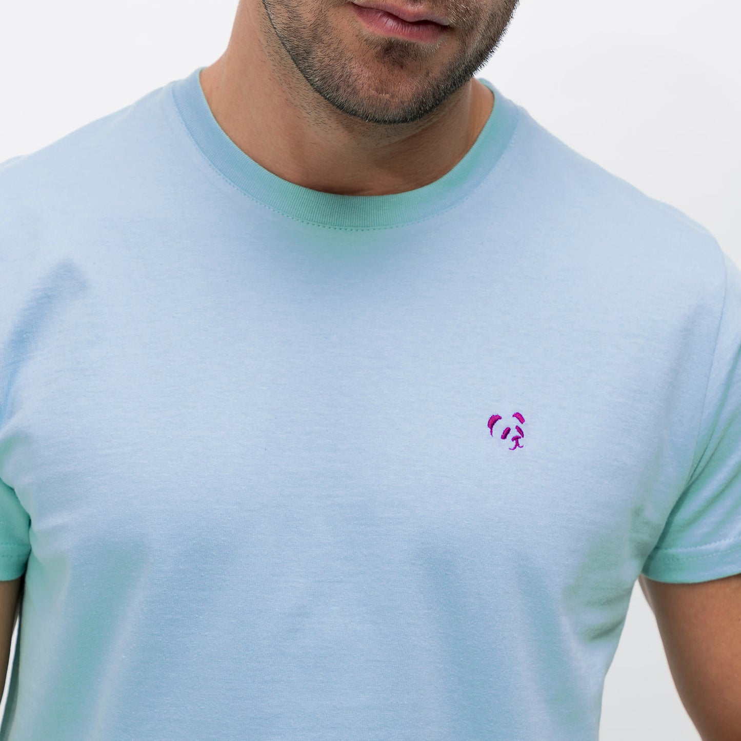 Camiseta "BasicPanda" Azul Celeste