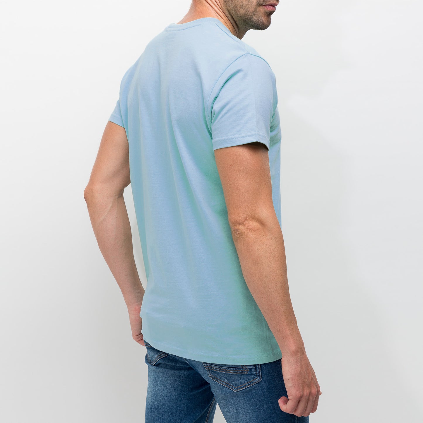 Camiseta "BasicPanda" Azul Celeste