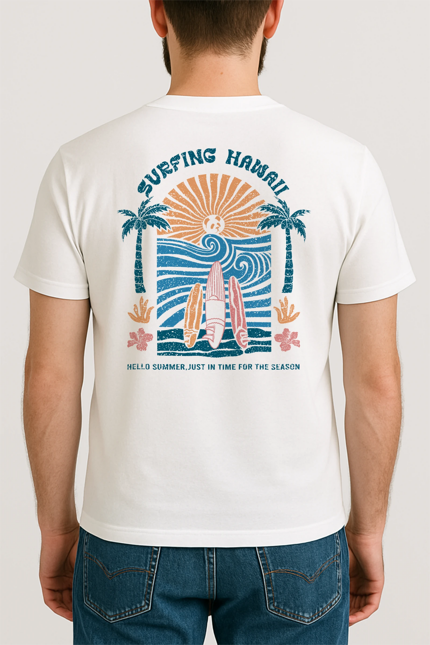 Camiseta "Surfing Hawaii"