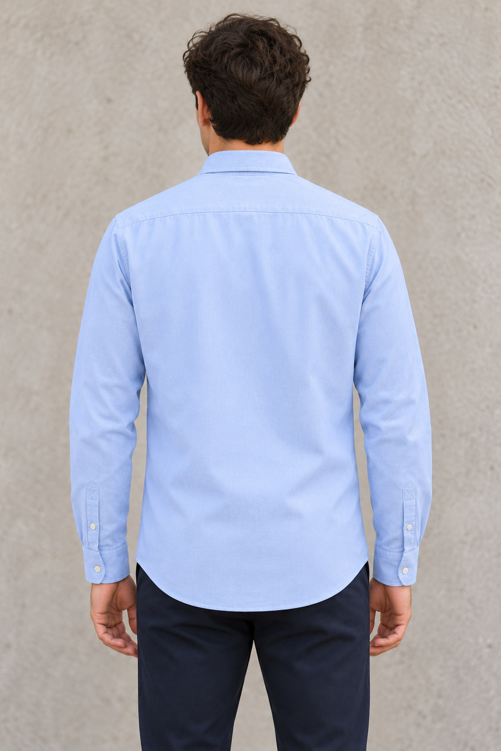 Camisa Azul Algodón LaPanda
