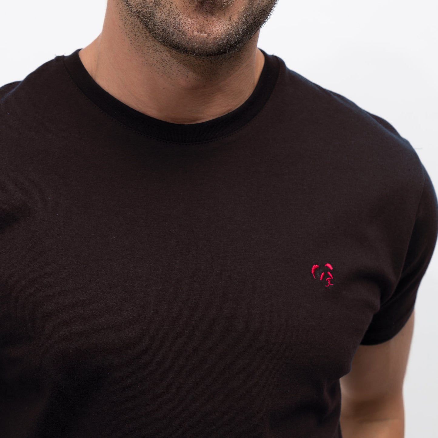 Camiseta "BasicPanda" Negro