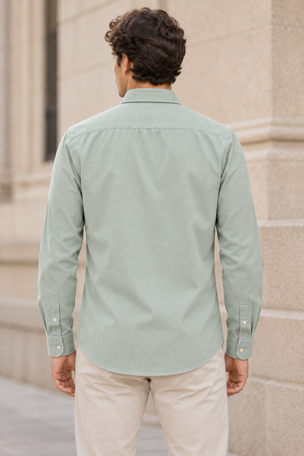 Camisa Verde Algodón LaPanda