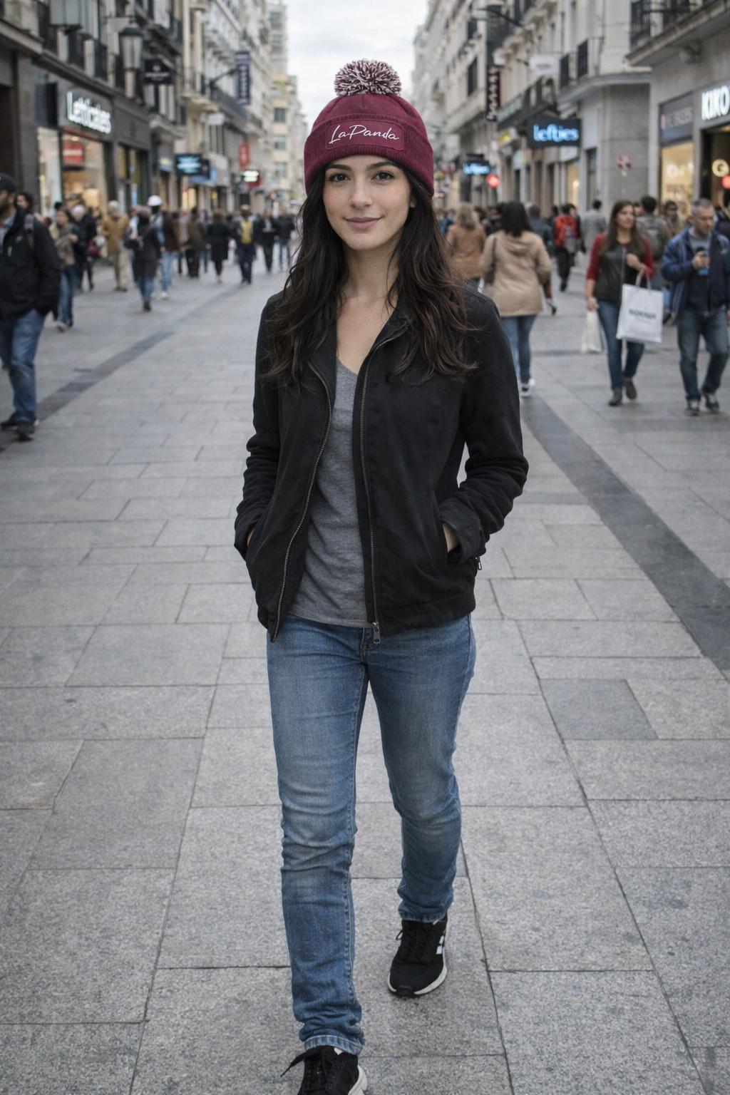 Gorro "Signature" azul marino