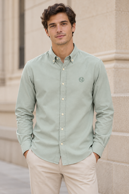 Camisa Verde Algodón LaPanda