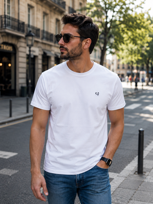 Camiseta "SimplyPanda" blanco