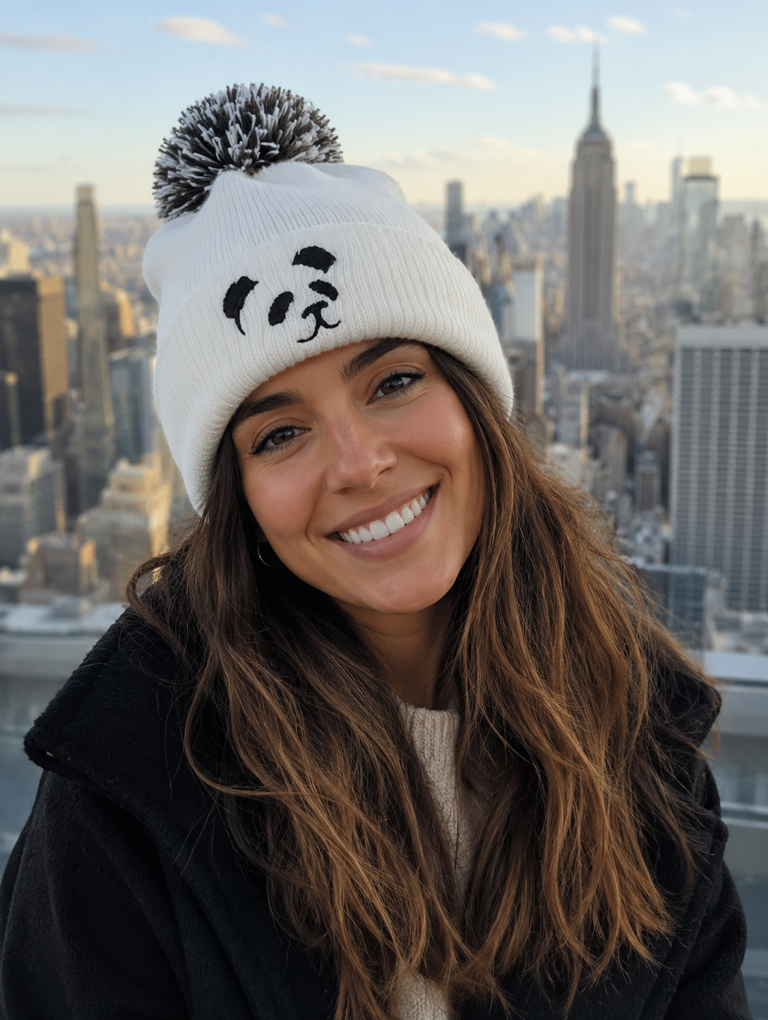 Gorro "Pompón" Blanco