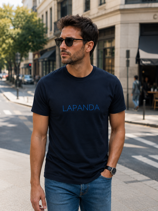 Camiseta "LAPANDA" Azul Marino