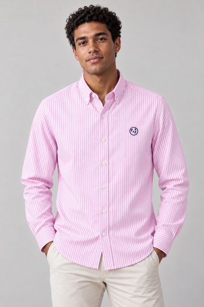 Camisa de Rayas Rosas Algodón LaPanda