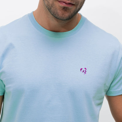 Camiseta "BasicPanda" Azul Celeste