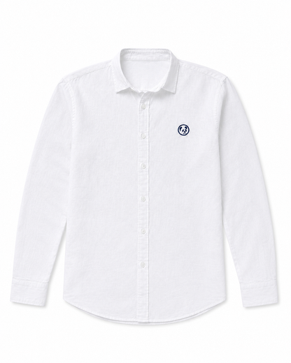 Camisa Lino Blanca Lisa