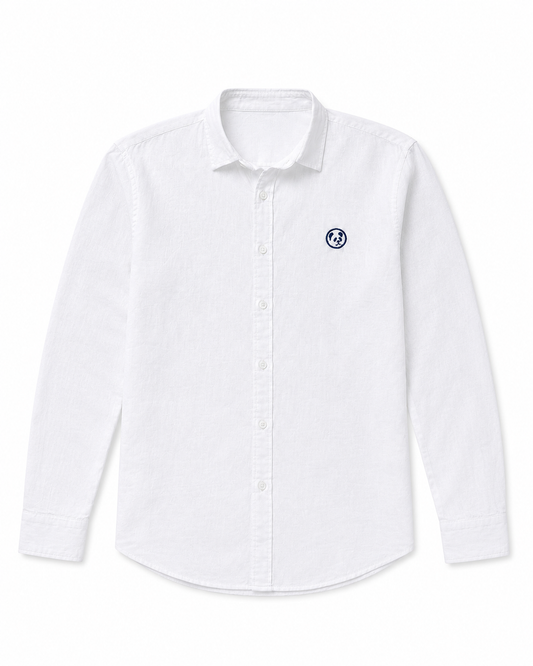 Camisa Lino Blanca Lisa