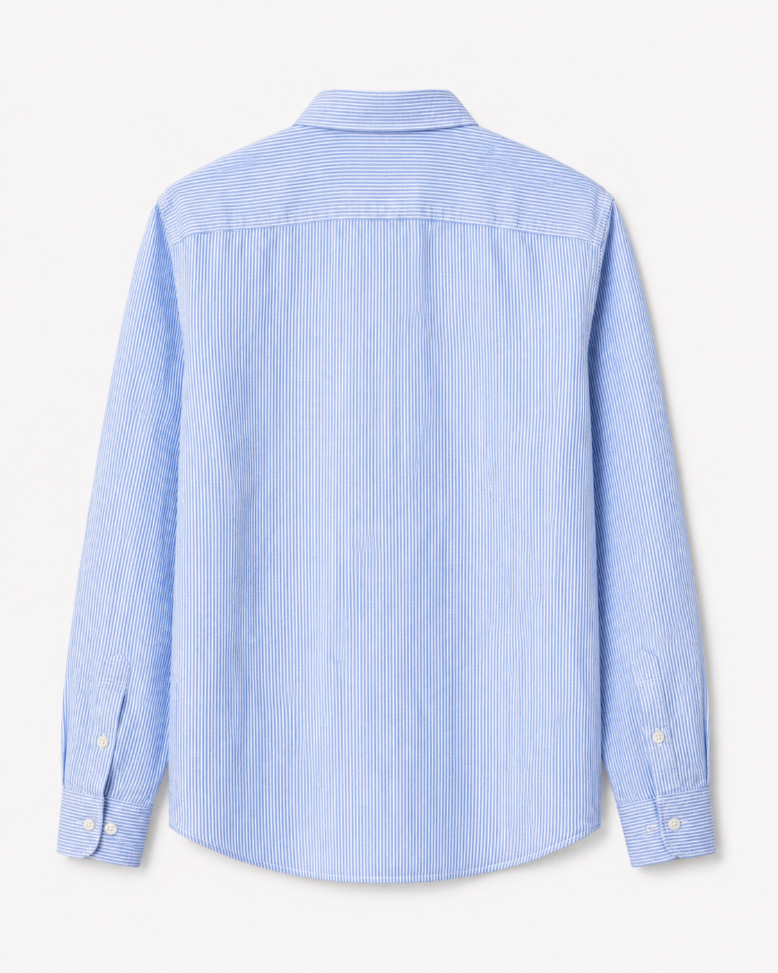 Camisa Lino Azul Rayas