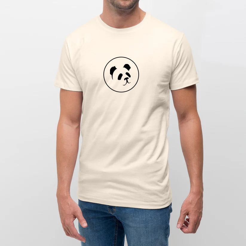 Camiseta "BasicPanda" Blanco Natural