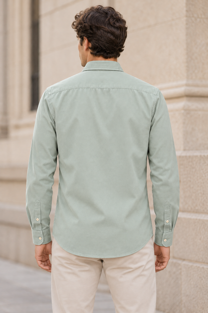 Camisa Verde Algodón LaPanda