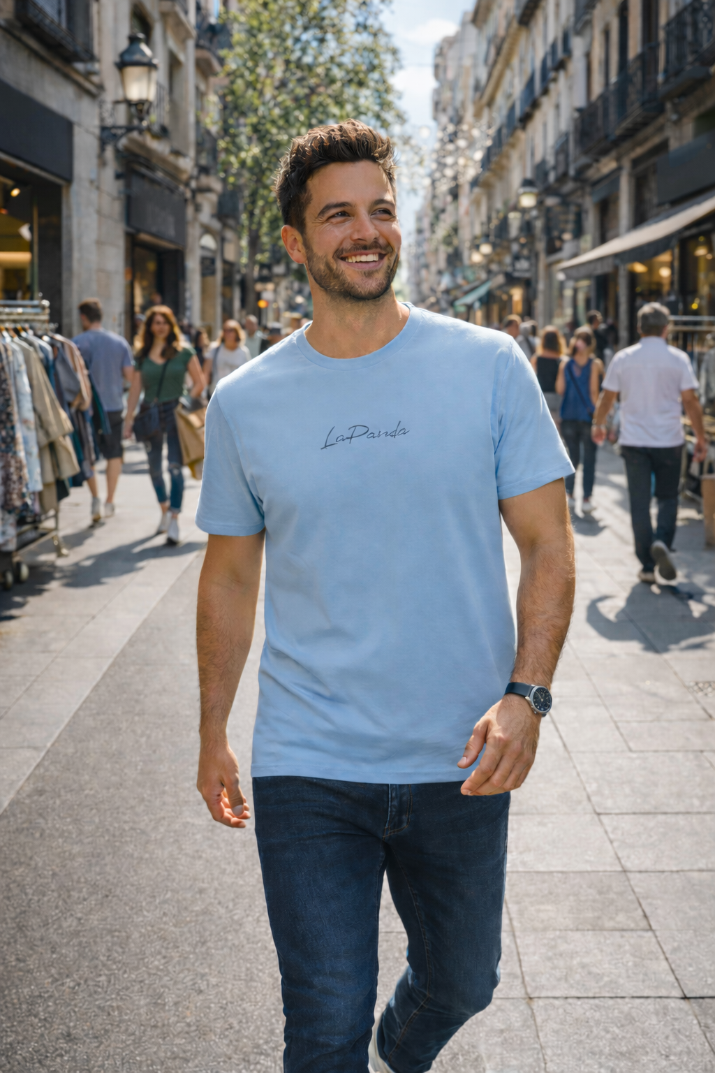 Camiseta "LaPanda Signature" Azul