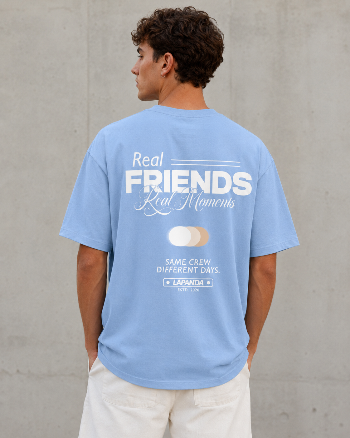 Camiseta Oversize "" azul