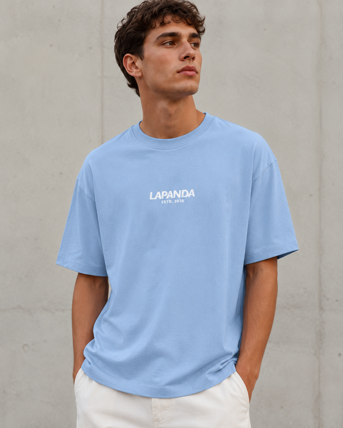 Camiseta Oversize "" azul