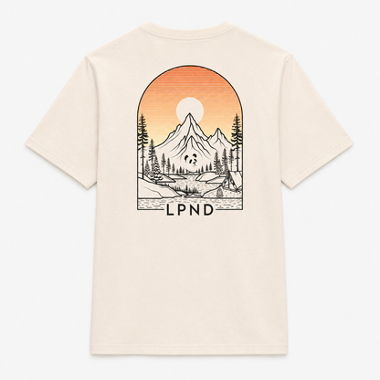 Camiseta "Sunset Peak" Beige Natural