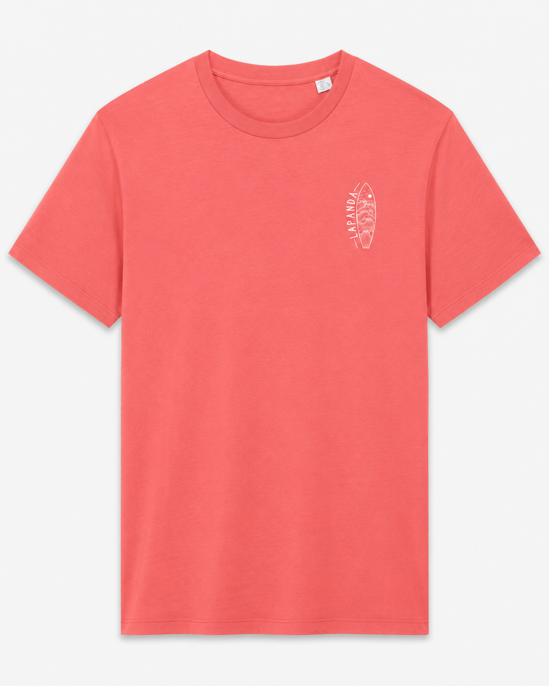 Camiseta "LaPanda Surf" · Print Blanco