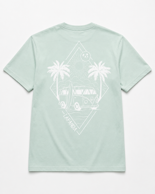 LaPanda "Beach Van" Mint · Print Blanco