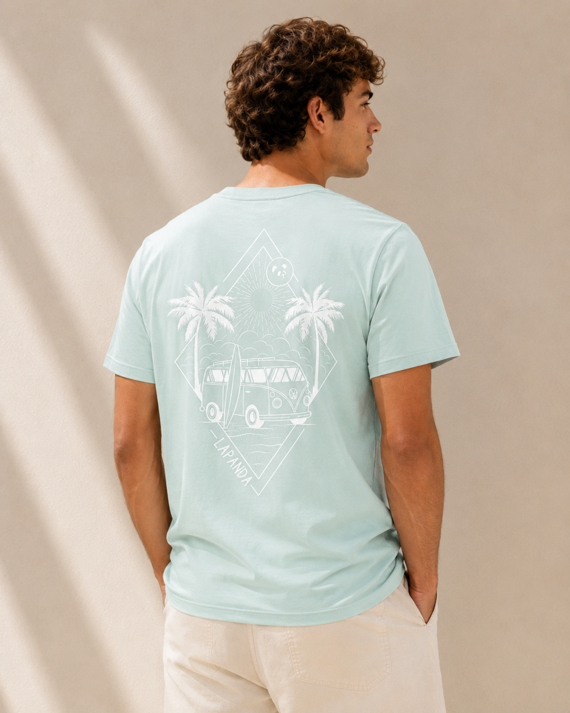 LaPanda "Beach Van" Mint · Print Blanco